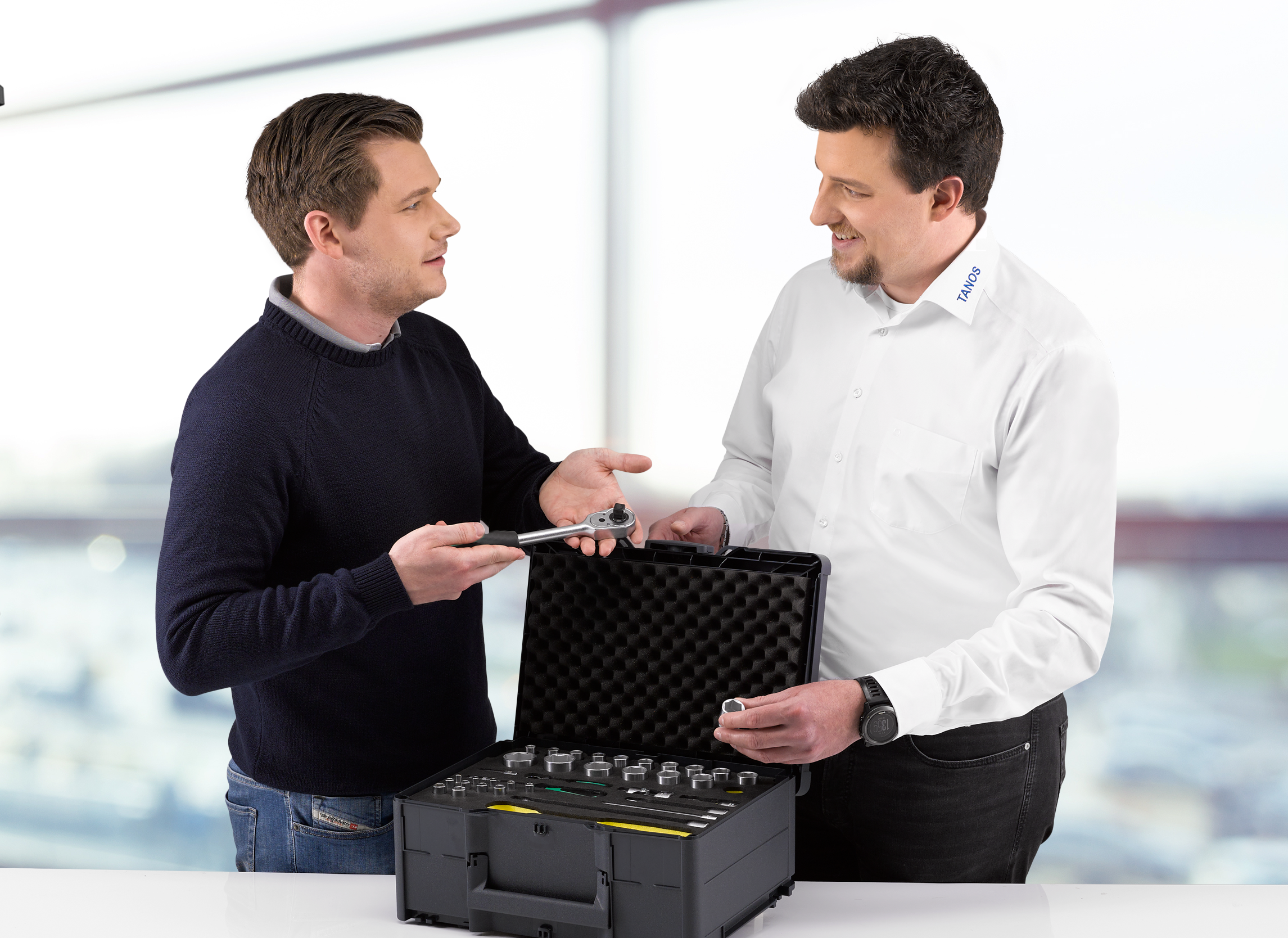 Systainer storage box for perfectly holding tools.